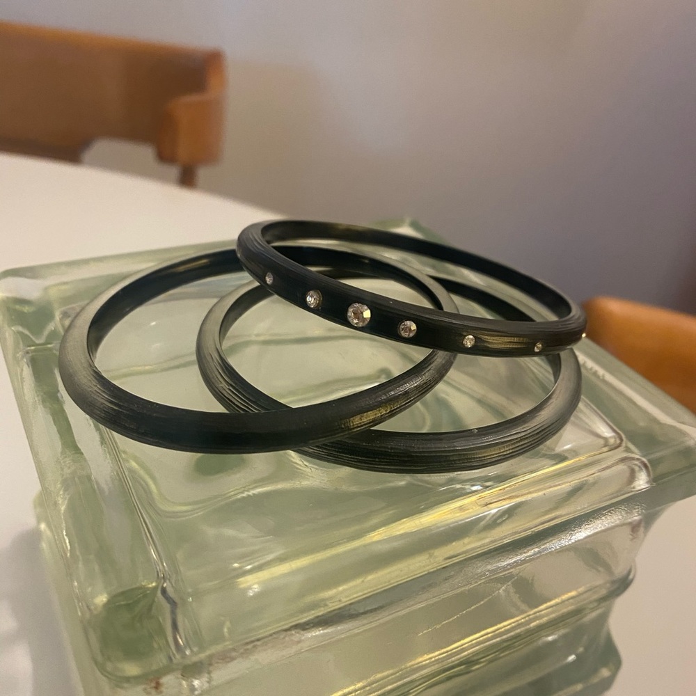 Set of 3 Alexis Bittar Lucite Bangles